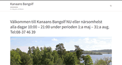 Desktop Screenshot of kanaansbangolf.nu